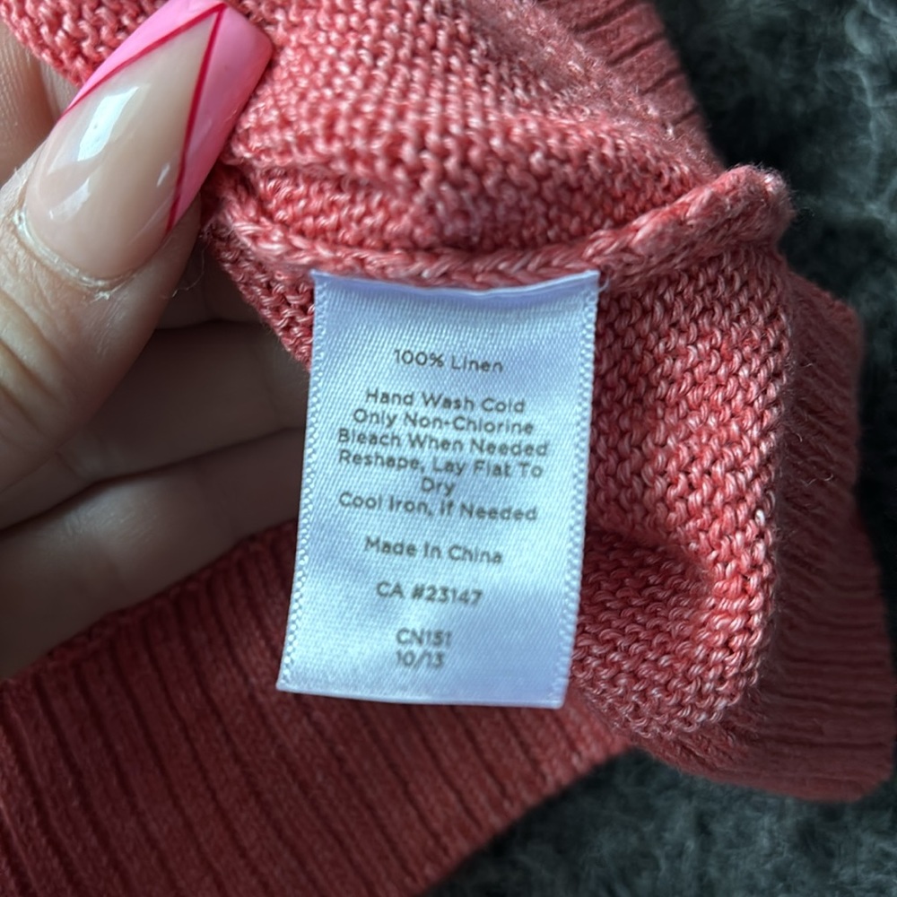 Talbots Linen Sweater - Picture 2 of 4